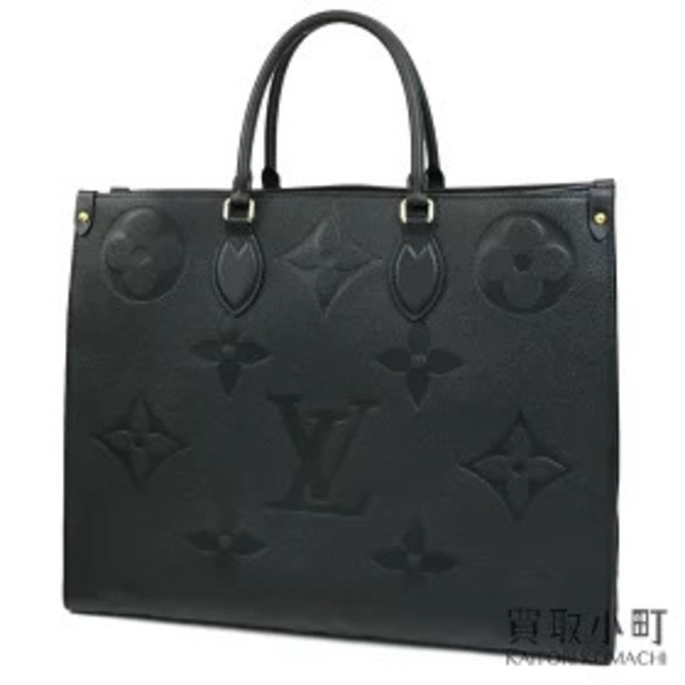 Louis Vuitton On The Go Monogram Empreinte Noir Black Shoulder Tote Bag Black